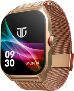 Get 500 worth Amazon gift or Dominos pizza on purchasing itan Zeal Premium Fashion Smartwatch|1.85" AMOLED Display with AOD|390 * 450 Pixel Resolution|Functional Crown|SingleSync BT Calling|Advanced Chipset|100+ Sports Modes & Watchfaces IP68 (Mesh Strap 