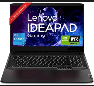 Get 1 year free internet or 1 year Netflix on purchasing Lenovo IdeaPad Gaming 3 Intel Core i5-11320H 15.6" (39.62cm) FHD IPS 144Hz Gaming Laptop (8GB/512GB SSD/Win 11/NVIDIA RTX 2050 4GB/Alexa/3 Month Game Pass/Shadow Black/2.25Kg), 82K101PBIN