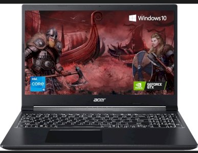 Get 1 year free internet or 1 year Netflix on purchasing Acer Aspire 7 11th Intel Core i5-10300H Processor 15.6 inches Full HD IPS Gaming Laptop (8 GB/512 GB SSD/Windows 11 Home/4 GB Graphics/NVIDIA GeForce GTX 1650) A715-75G, Black, 2.15 kg