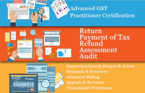 GST Course in Delhi, 110086,12th and Graduation by SLA Accounting, Taxation and Tally Prime Institute in Delhi, Noida, [ Learn New Skills of Accounting & Finance for 100% Job] in Kotak Bank
