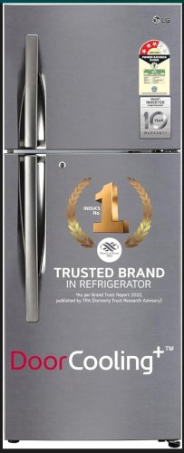 Great deal get 500 Amazon gift Or pizza by Domino's on purchasing LG 242 L 3 Star Smart Inverter Frost-Free Double Door Refrigerator (GL-I292RPZX, Shiny Steel, Door Cooling+)