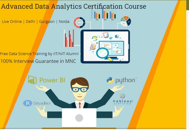 Data Analyst Course in Delhi, 110036. Best Online Live Data Analyst Training in Chennai by IIT and MCC Working. [ 100% Job in MNC] Dussehra to Diwali Offer'24, Learn Advanced Excel, SQL, Power Bi, Tableau, Alteryx, Python Data Science and R Program, Top Training Center in Delhi NCR - SLA Consultants India